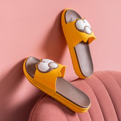 China CUSHIONING Outdoor Thick-soled Couples Sandals Men Non-slip Cute Indoor Home Female Bathroom Slippers Summer Wholesale for sale