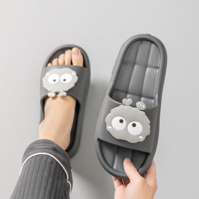 China CUSHIONING Slippers Summer Home Bathroom Bath Female Indoor Couples A Pair Of Cute Sandals And Male Summer Thick-soled Slippers for sale