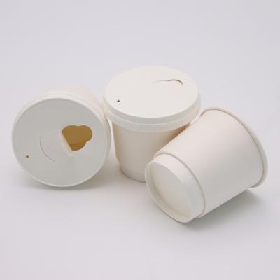 China Double Wall Paper Cups Custom Logo Printing Disposable Thick White Eco-friendly Hot Takeaway Coffee Milk Cup for sale