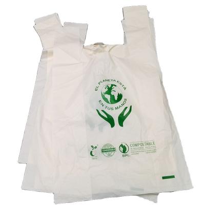 China BIODEGRADABLE PLA Plastic Bags Supermarket Disposable Shopping Bags for sale