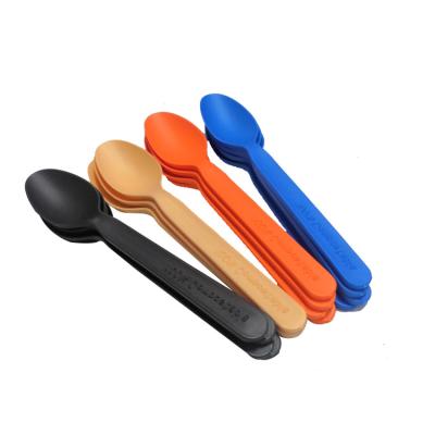 China Small Black Plastic Knife 15cm Disposable Plastic Fork Spoon for sale