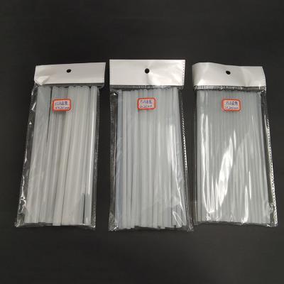 China Disposable White Disposable Drinking Plasma Biodegradable Plastic Straws for sale