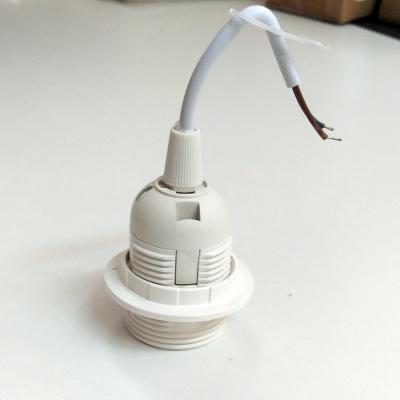 China E27 Bakelite Ceiling Pendant Lamp Plastic E27 Holder With Cable Hanging Bulb Holder With Cable Lamp Plastic E27 Base for sale