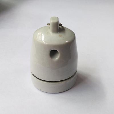 China Hanging E26 socket with cord porcelain lamp holders bulb holder Fujian minqing pendant socket for sale