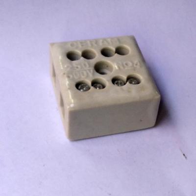 China 600V 30A 2way Ceramic High Temperature Connection Electrical Terminal Block Terminal Block Connector for sale