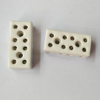 China Porcelain Ceramic Glazed TB Connector Wire Connection Ceramic Terminals and Connectors for sale