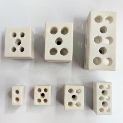 China Power 15A 25A 30A 50A terminal block 2ways and 3waysCeramic ceramic connector/2 /porcelain connecting pole terminals for sale