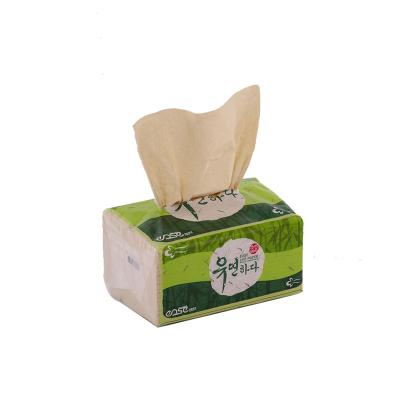 China Soft-pack Tissue Natural Biodegradable Organic Bamboo Pulp Soft Packed Facial Tissue for sale