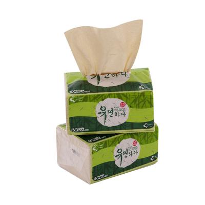 China Soft-pack Tissue Virgin Bamboo Pulp Extra Soft Biodegradable Portable Soft Packed Tissue Facial for sale