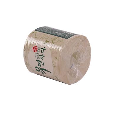 China Bathroom Green Enviroment-Friendly Bamboo Pulp1ply Toilet Tissue Paper for sale