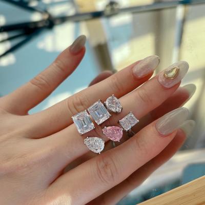 China Wedding Ring 925 Sterling Silver Trendy Same Style Kylie Jenner Dylam Lead Free Nickel Free Women's Promise Engagement Band Eternity Rings for sale