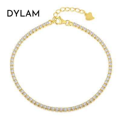 China Hot Selling CZ Women Jewelry s925 Silver Luxury Trendy Customized Bracelet New Dylam FASHIONABLE Minimalist Bling Designs Accessories for sale