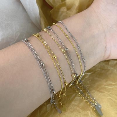 China Dylam Lead Free Fast Delivery Ladies Daily 18K Gold Plated Pulsera De 925 Sterling Silver Chain Link Adjustable Bracelets Women Jewelry for sale