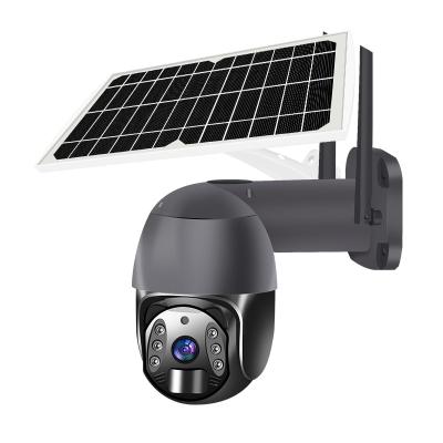 China NIGHT VISION Security Camera Solar Powered WiFi Pan Tilt 360 Outdoor Wireless View with Motion Detection and Siren Night Version for sale