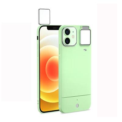 China Selfie Light Read To Board Selfie Light Phone Case For iPhone Ring Light Rechargeable Phone Case for sale