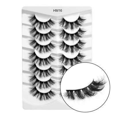 China Natural Soft Strip OEM Strip Lashes 3D Faux Mink Invisible Strip Eyelashes Super Soft Wholesaler Fake Mink Lashes for sale