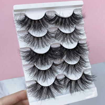 China Super Flutty Real Crisscross 6D Mink Lashes And Lashes Bundle Box And Real Mink Fluffy Strip Lash Wick Vendor Wholesale Eyelash for sale