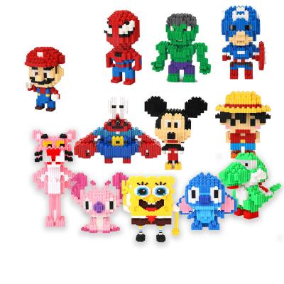 China Mini Toy Most Legoes mini doll juguetes miscellaneous figures puppets building blocks push cartoon parts popular Monday characters educational for sale