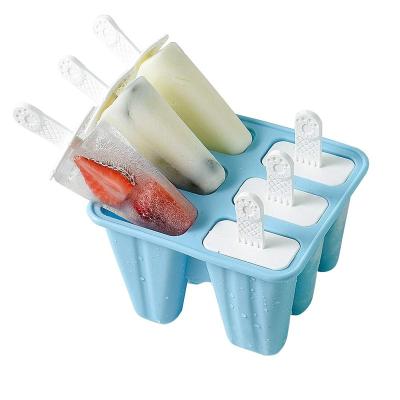 China Viable DIY New Style Ice Cream Mold Silicone Ice Cream Maker Creative Ice Cream Bar Mold for sale