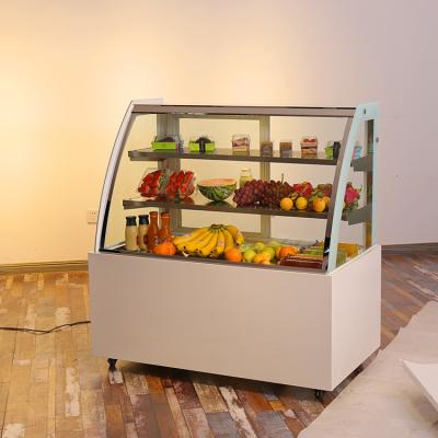 China Hot Sale Good Quality Single-temperature Cake Freezer Display Stainless Upright Glass Refrigerator Showcase Te koop