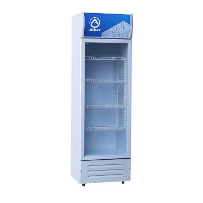 China Commercial Single-Temperature Refrigerator Freezer Display Showcase For Fruit Juice Display Freezer for sale