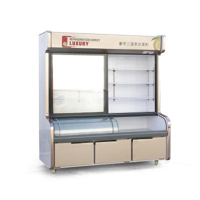 China Single-Temperature Multi-Door Flat Glass Commercial Upright Freezer A la Carte Cabinet Te koop