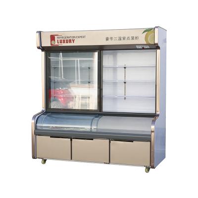 China Single-temperature 2022 Aiber Good Quality Vertical Freezer Glass Sliding Display Cabinet Cabinet Te koop