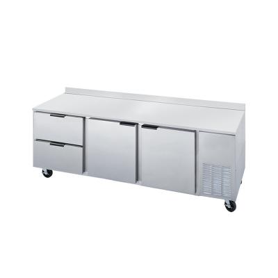 China Single-temperature factory direct commercial freezer / large capacity restaurant double door freezer for sale