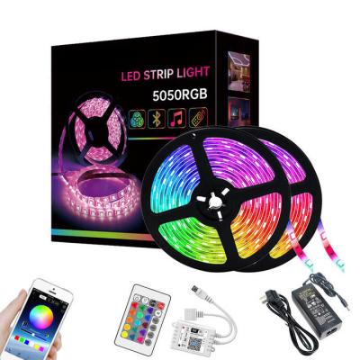 China Residential flexible led strip light 2812B IP65 5050 rgb rgb accessible app control Smart wifi magic led strip light 20meters for sale