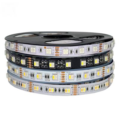 China 60 High Brightness Residential Affordable DC5V 12V 5M Tape Outdoor Waterproof WS2812b Smart RGB LED Strip LED Light for sale