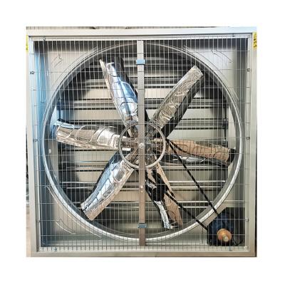 China Fast Shipping Industrial Equipment Greenhouse Exhaust Heavy Drop Hammer Wall Mounted Fan For Chicken Pig Farm for sale