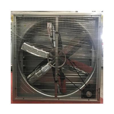 China 50 Inch Modern Poultry Ventilation Manufacturing Equipment Temperature Controlled Drop Hammer Fan For Greenhouse for sale