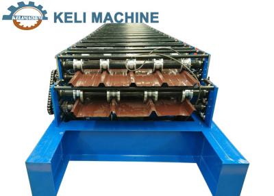 China Steep Tile Roll Forming Machine dakpaneel 0,8 mm 10 - 15 m/min Te koop