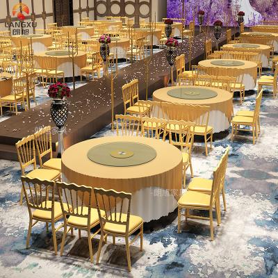 China Modern Wedding Style Design Furniture Stainless Steel Chairs And Tables for sale