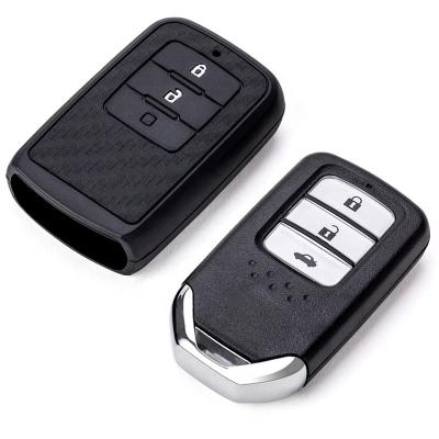 China TPU Factory Price Silicone Carbon Fiber Car Key Cover Honda For CR-V ACCORD CIVIC JAZZ INSPIRED VEZEL Accessories for sale