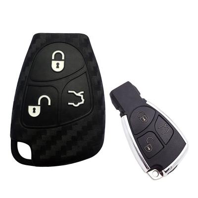 China TPU Silicone Carbon Fiber Main Case Cover For Mercedes Benz Class A.C.E S ml CLK SLK C200 E320 350 CLS Head Bag for sale