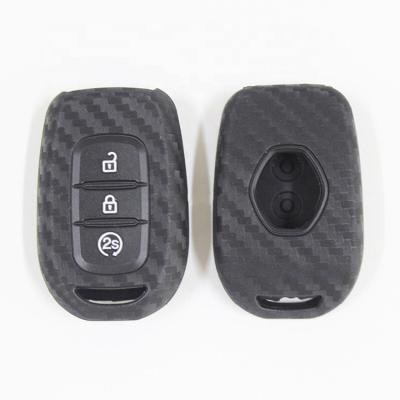 China TPU Silicone Carbon Fiber Car Key Cover Case Remote Holder For Renault Dacia Dokker Duster Logan Laguna Megane Scenic Master for sale