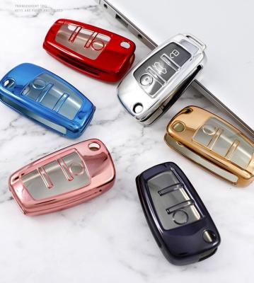 China Interesting Soft Plastic Quality TPU Smart Universal Car Key Case For Audi Q3 Q5 Q7 A3 A5 TT A4L A6L for sale