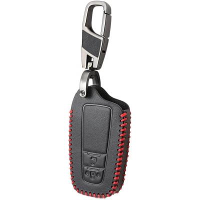 China Factory supply leather wholesale customized smart leather key cover for Toyota Prius for sale