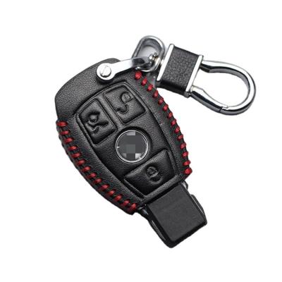 China Leather 2020 New Arrival Genuine Leather Smart Car Key FOB Case For Mercedes Benz for sale