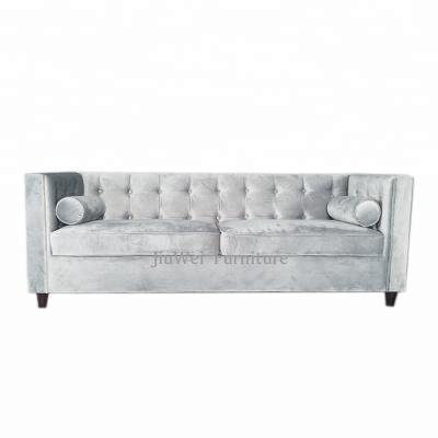 China Chesterfield Sofas Customized New Design Tuxedo Series Tuxed Classic Velvet Living Room Chesterfield Fabric Sofas for sale