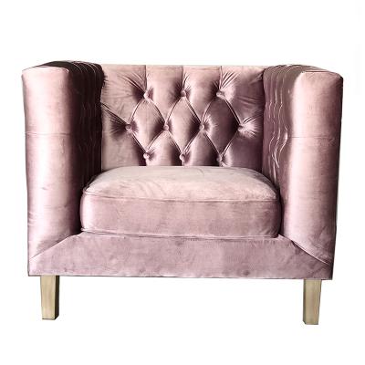 China Chesterfield SOFA Made in China Sofa Chair / Hot Selling Simple Velvet Living Room Sofas for sale