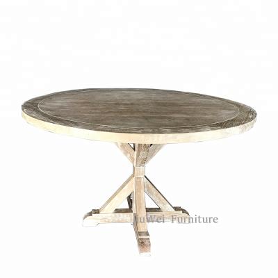 China High Quality Solid Wood Dining Room Furniture / Solid Wood Antique Dining Table Round Table for sale