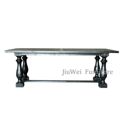 China Factory Customization Dining Room Furniture Solid Wood Wooden Rectangular Dining Table for sale