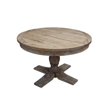 China Attractive Price Professionally Made Solid Wood Log Dining Tables for sale