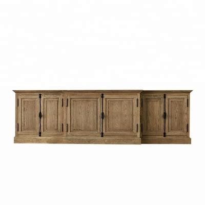 China factory customization wooden solid wood sideboard/low solid wood cabinet for sale