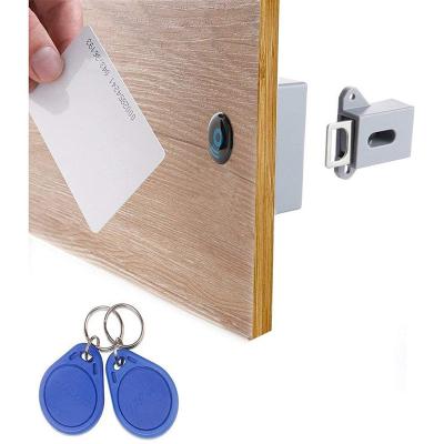 China Swimming No Hole Hidden RFID Sensor 125KHz EM RFID Smart Invisible Lock For Cabinet Drawer Lock for sale