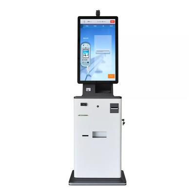 Cina 32 Inch Self Cash Accepting Kiosk For College Fees Sim Card ID Card Reader Machine in vendita