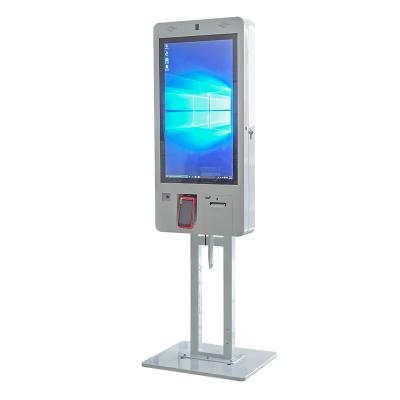 China Intelligent Self Ordering Kiosk For Fastfood Restaurant Bill QR Scanner Payment Kiosk zu verkaufen