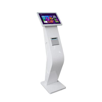 Cina 22 Inch Floor Standing Android System Electronic Ticket Touch Screen Kiosk Machine in vendita